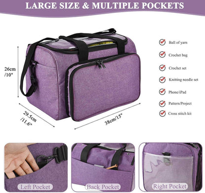 Praktische Garntasche für Stricker und