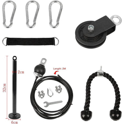 LFJ Fitness Latzug Kabelzug Armtrainer Trizeps Seil DIY