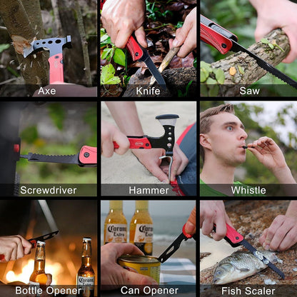 Camping Multitool Beil Geschenke für Männer 14 in 1 Axt