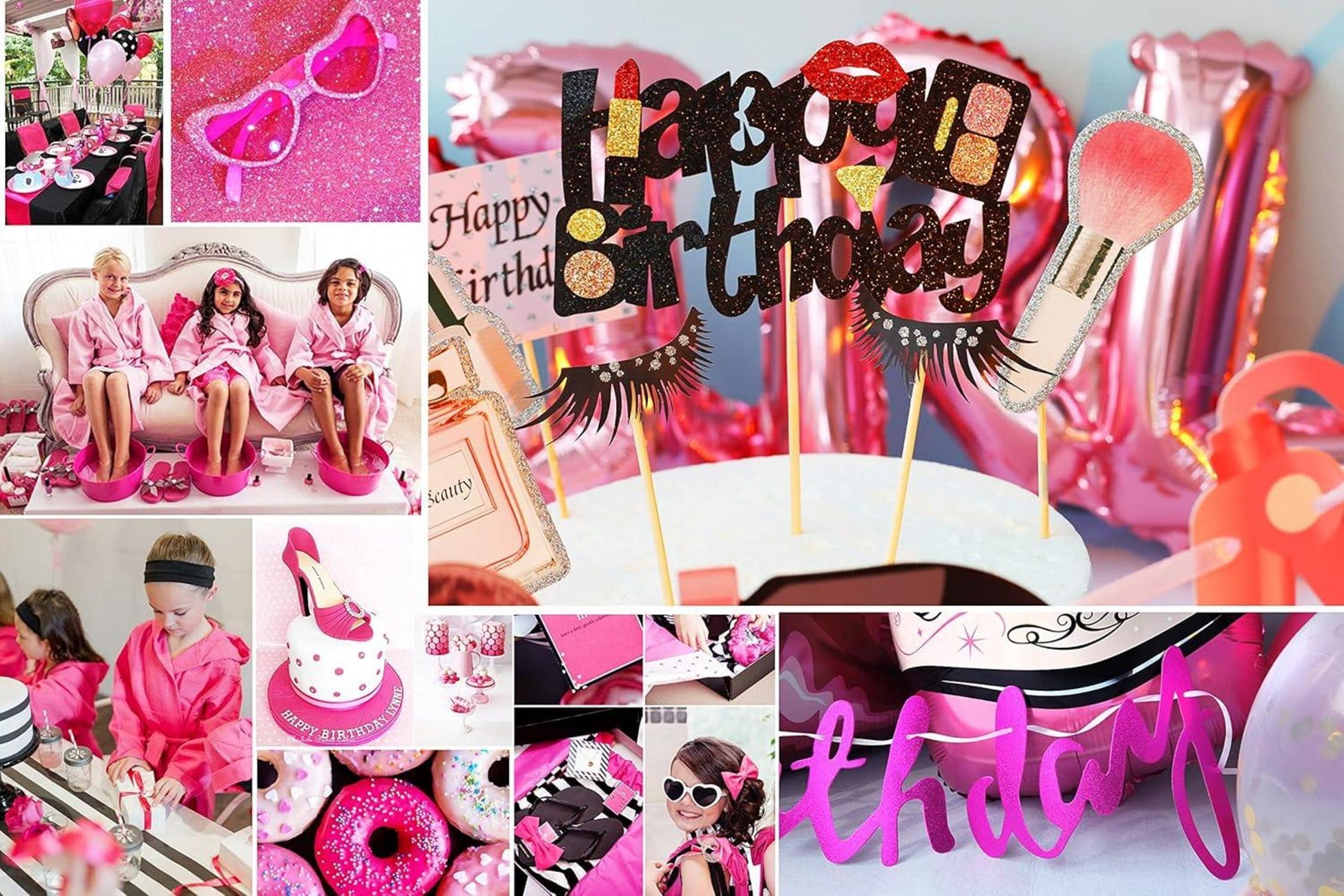 Geburtstag Mädchen Deko Kuchendekoration Cupcake Toppers Mädchen Thema