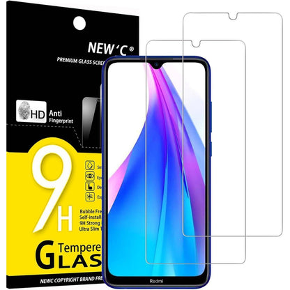 2er Pack Panzer Schutz Glas für Xiaomi Redmi Note 8T 9H