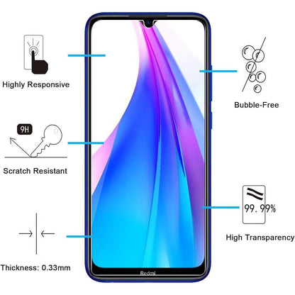 2er Pack Panzer Schutz Glas für Xiaomi Redmi Note 8T 9H