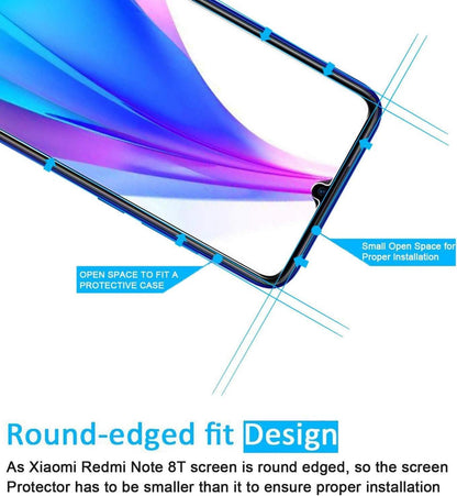 Panzer Schutzglas Xiaomi Redmi Note 8T 2er Set 9H Ultra-klar