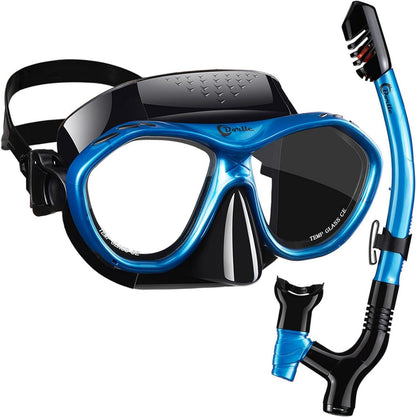 Schnorchelset mit Taucherbrille, 3-Kanal Dry Schnorchel Anti-Fog