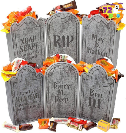 Halloween Tombstone Papiertüten für Süßes oder Saures - 72 Stück