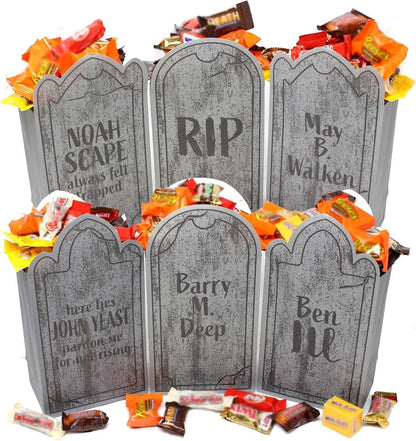 Halloween Tombstone Papiertüten für Süßes oder Saures - 72 Stück