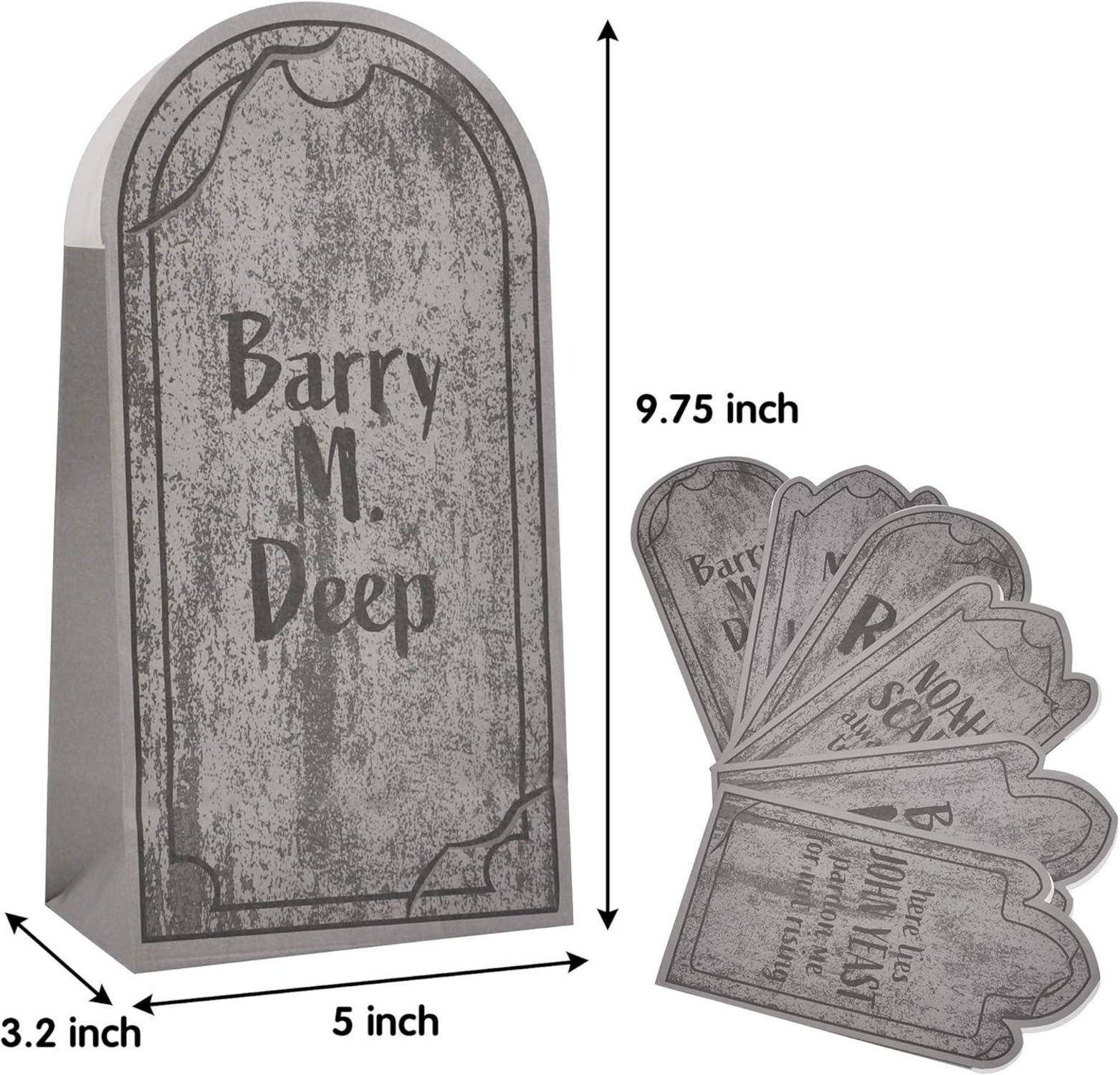 Halloween Grabstein Papiertüten 72 Stück Süßigkeiten Geschenktüten