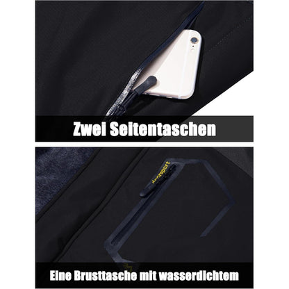 Herren Skijacke Winter Softshelljacke Wasserdicht