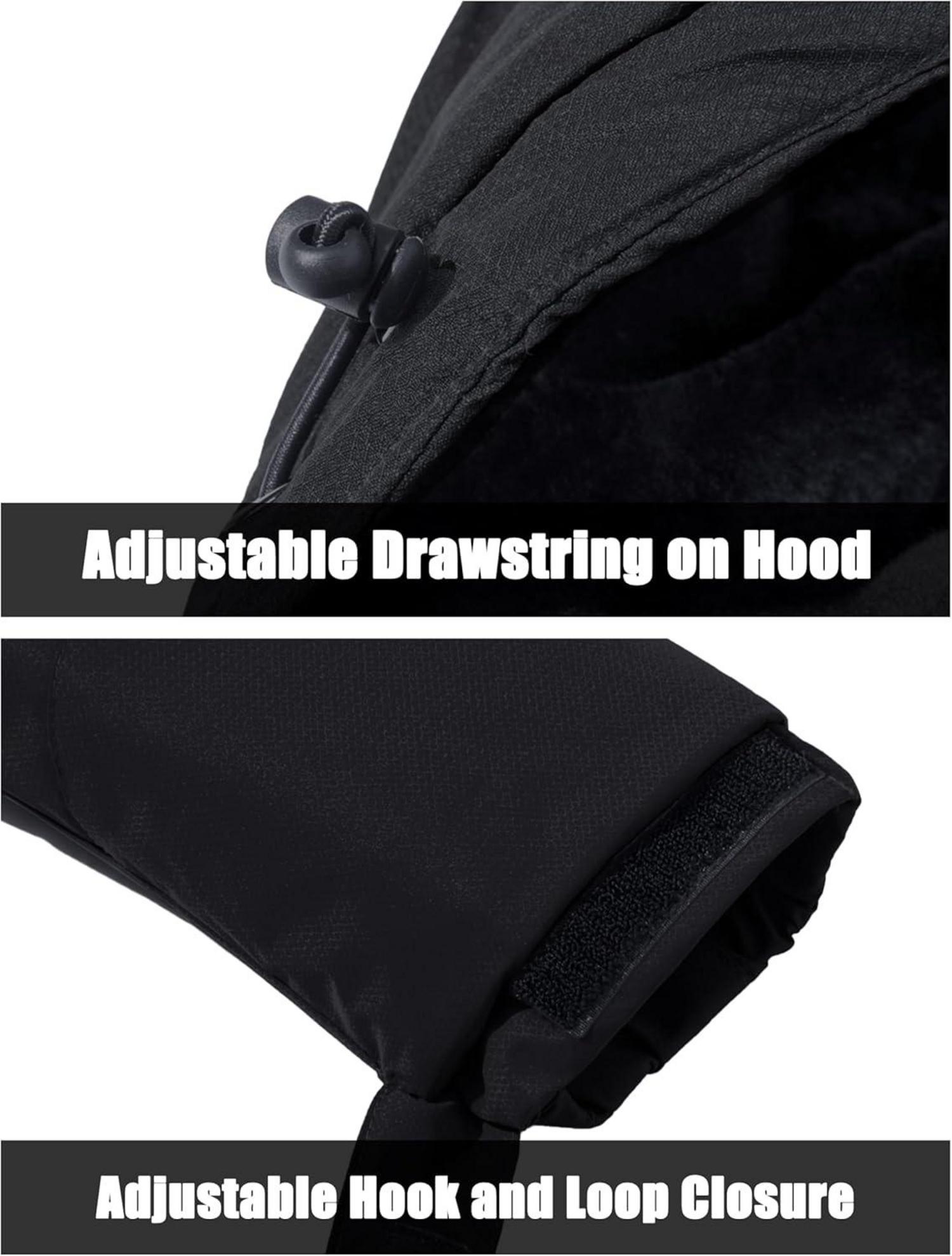 Herren Winter Skijacke Fleece Softshelljacke Wasserdicht Atmungsaktiv