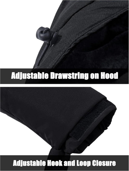 Herren Winter Skijacke Fleece Softshelljacke Wasserdicht Atmungsaktiv