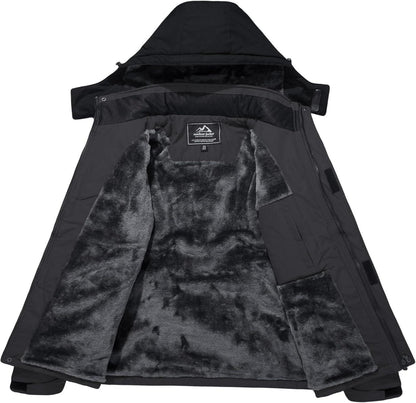 Herren Winter Skijacke Fleece Gefüttert Softshelljacke