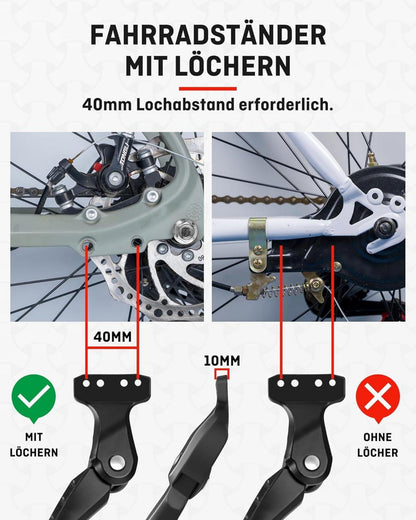 Fahrradständer Aluminiumlegierung 35kg Belastung 24-29 Zoll Stabil