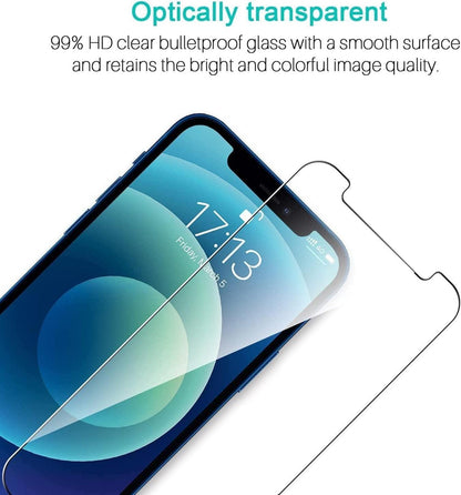 4x Schutzfolie iPhone 12/12 Pro, 9H Panzerfolie Displayschutz