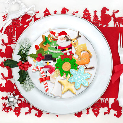 Ausstechformen Weihnachten 12-teiliges Edelstahl-Set Keksausstecher