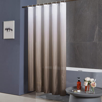 Schmaler Duschvorhang aus Polyester Stoff, Wasserabweisend