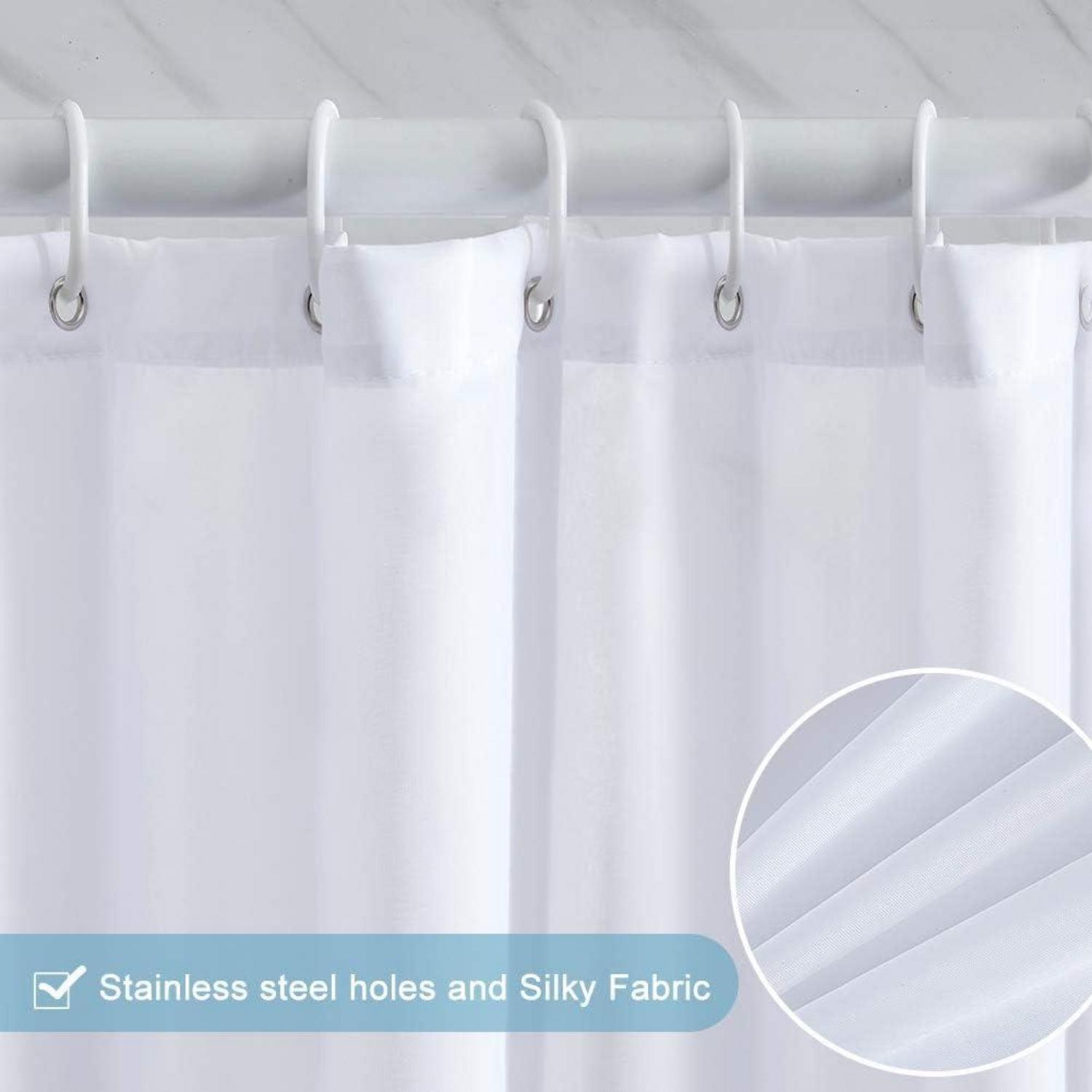 Duschvorhang Eckdusche Badewanne Polyester Schimmelresistent Taupe 90x180