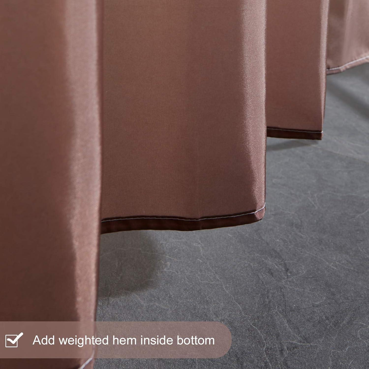 Duschvorhang Eckdusche Badewanne Polyester Schimmelresistent Taupe 90x180