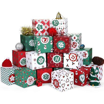 Adventskalender zum Befüllen Schachteln 24 Boxen Weihnachten