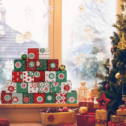 Adventskalender zum Befüllen Schachteln 24 Boxen Weihnachten