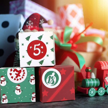 Adventskalender zum Befüllen Schachteln 24 Boxen Weihnachten