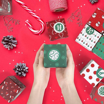 Adventskalender zum Befüllen Schachteln 24 Boxen Weihnachten