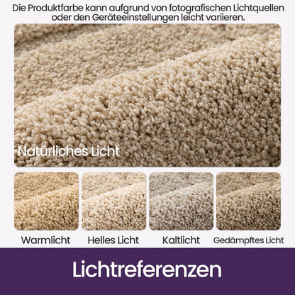 Rutschfeste Badematte Mikrofaser Beige 50x80 cm