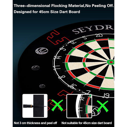 Dartscheibe Kork Steeldart Set 6 Dartpfeile Metallspitze