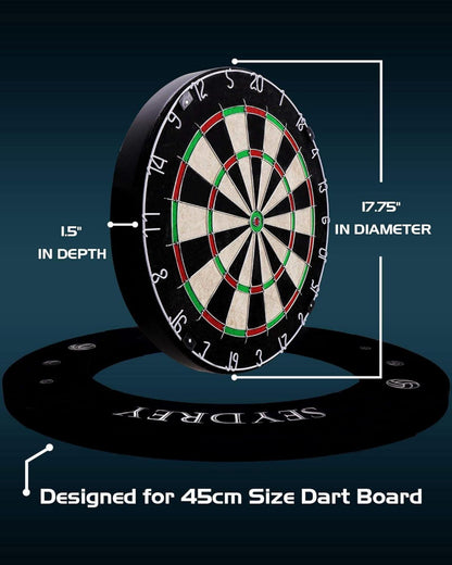 Dartscheibe Kork Steeldart Set 6 Dartpfeile Metallspitze