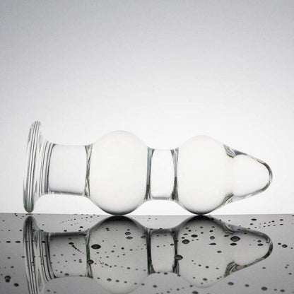 Gourd Glas Anal Plug Cone Crystal Butt Spielzeug Frauen Männer paar