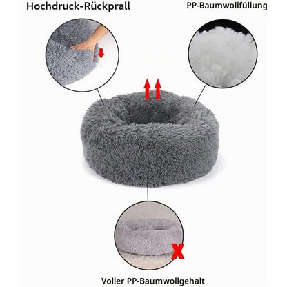 Flauschiges Hundebett Orthopädisch Grau 120cm