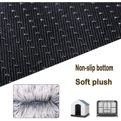 Flauschiges Hundebett Orthopädisch Grau Ø 110cm