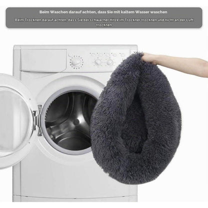 Flauschiges Hundebett Orthopädisch Dunkelgrau L 110x110x20cm