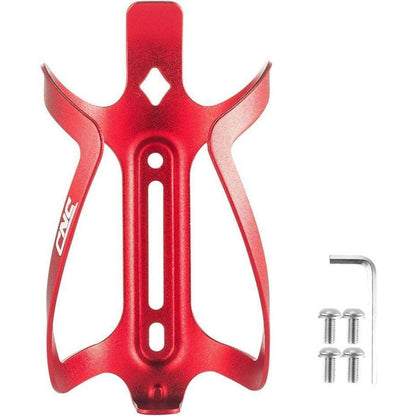 CNC Fahrradflaschenhalter Set (2x) – Rot
