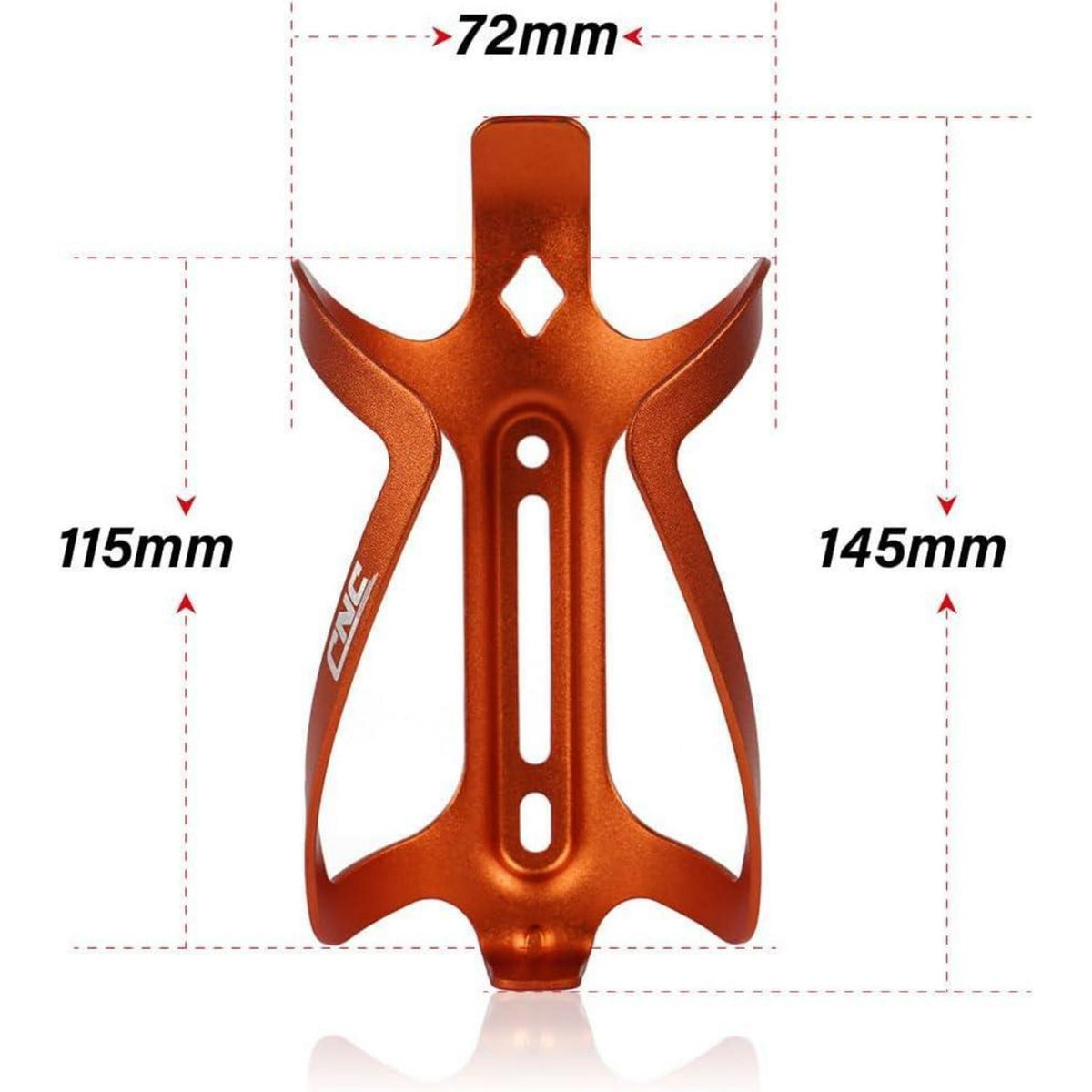 CNC Fahrrad Flaschenhalter Set (2x) Orange
