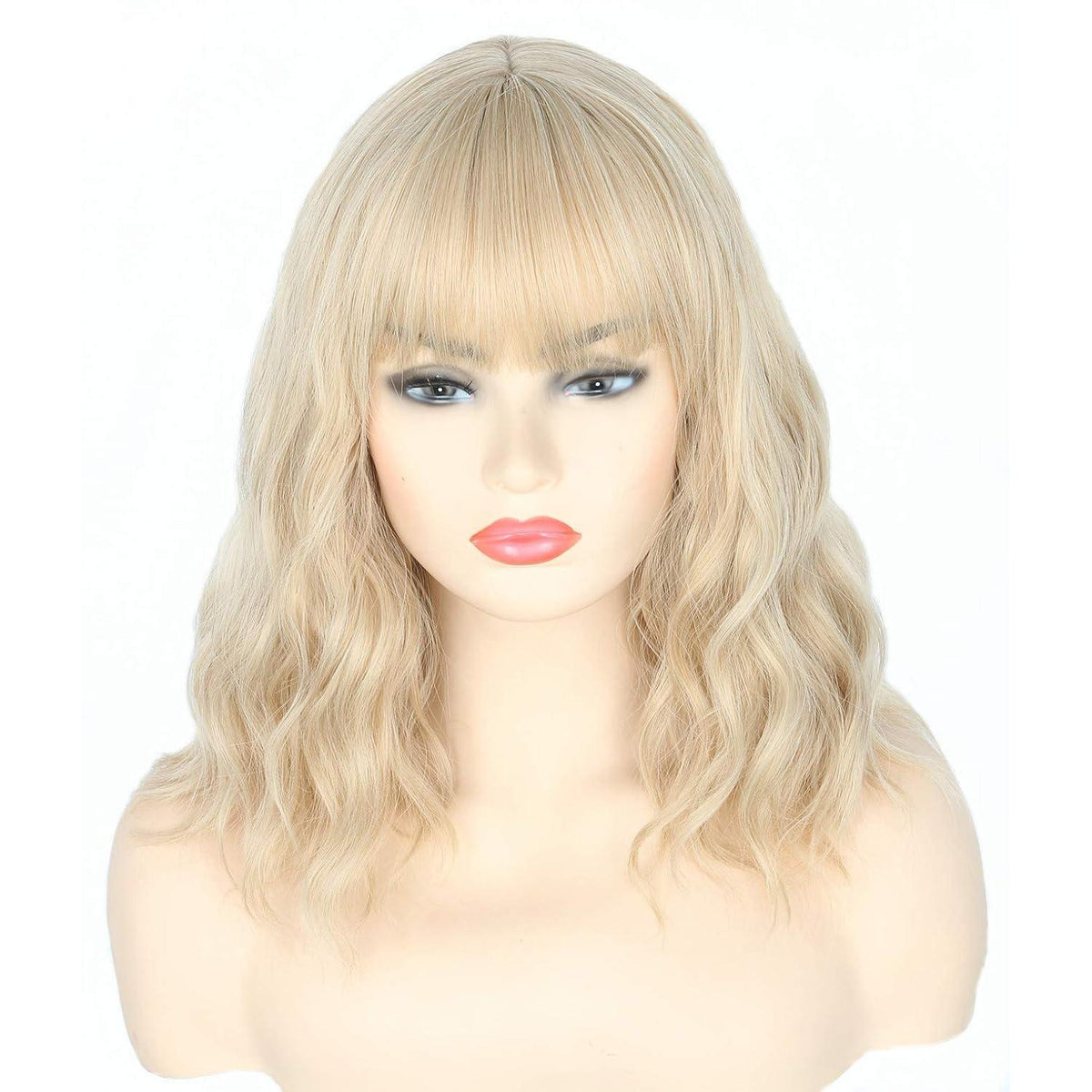 Blond Bob Locken Perücke Damen – Hitzebeständig & Cosplay-Ready