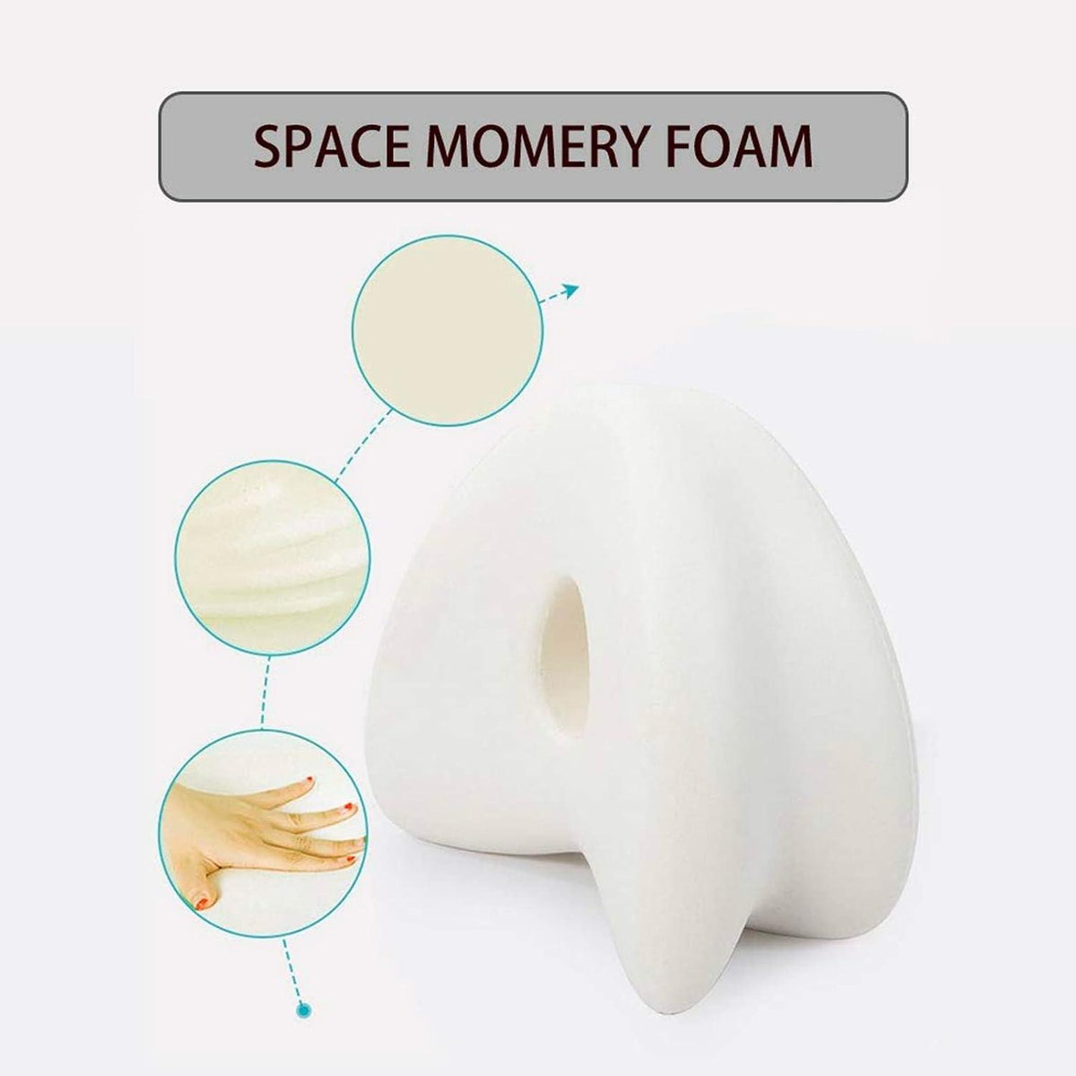 Orthopädisches Kniekissen Memory Foam Beinkissen für Seitenschläfer