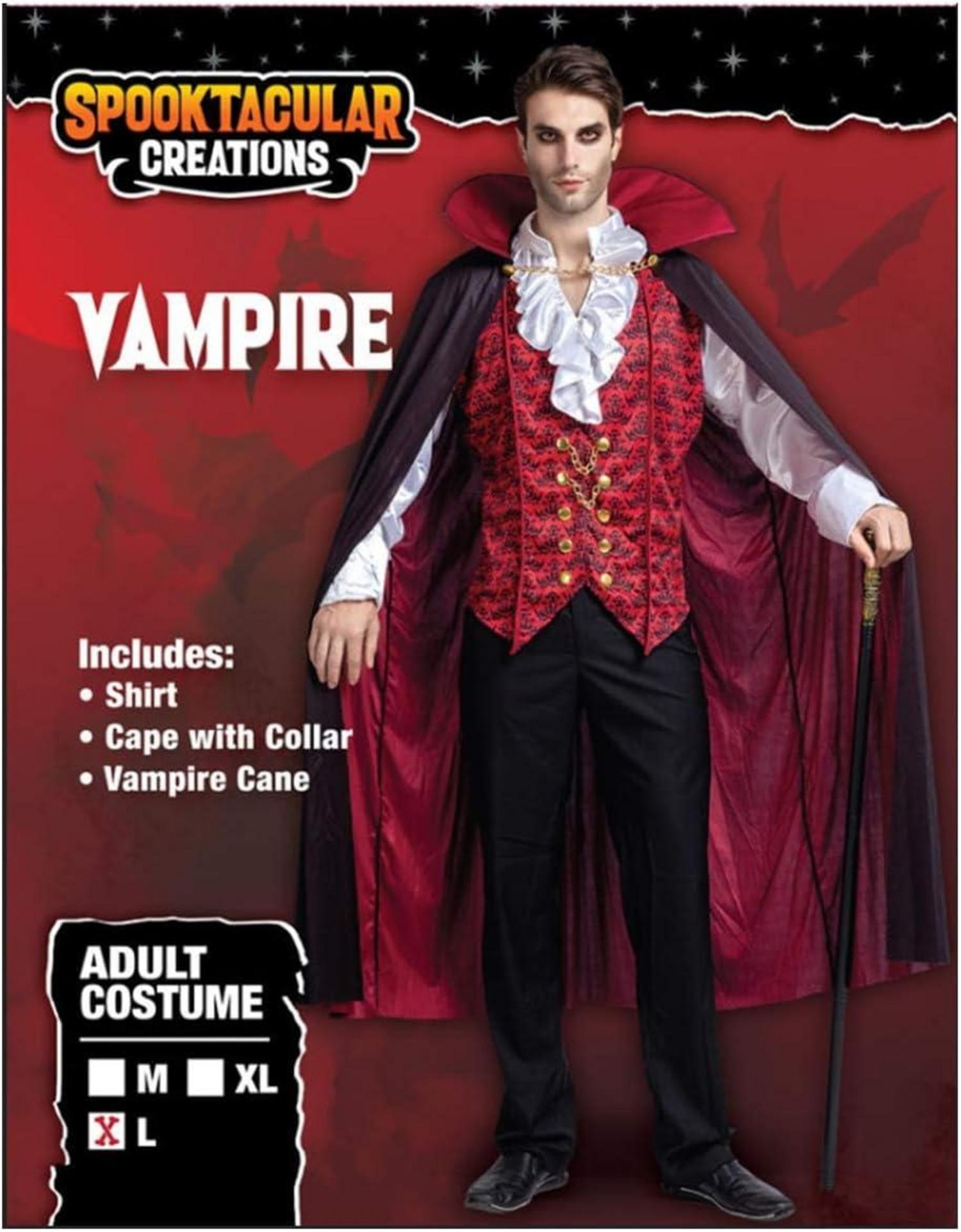 Deluxe Renaissance Vampir Halloween Kostüm Herren S-XL