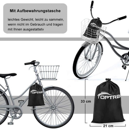 Fahrradabdeckung 2 Fahrräder Wasserdicht Oxford Regenschutz 210x110x95cm