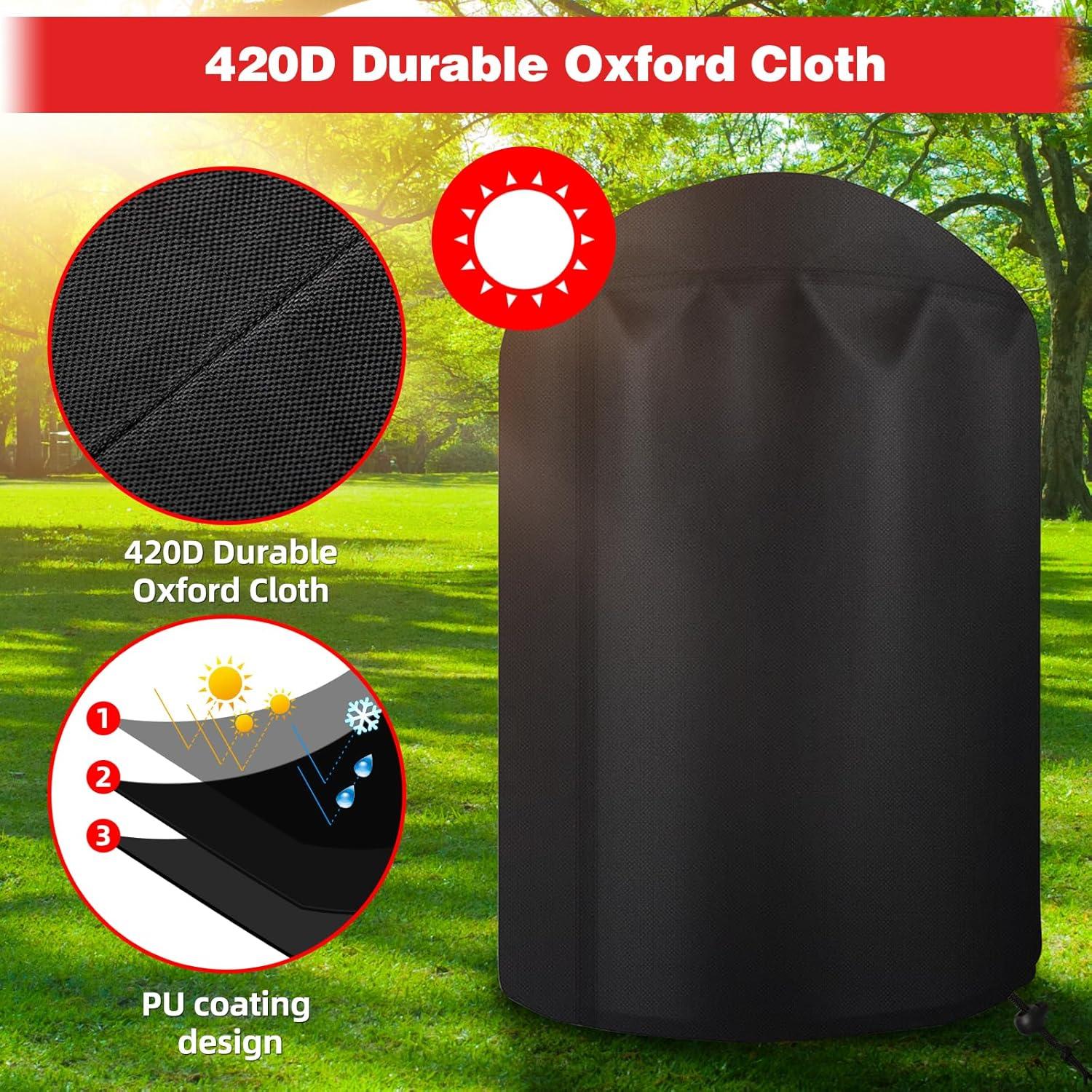 Grillabdeckung 420D Oxford-Stoff Gasgrill Schutzhülle 71x68cm wasserdicht & reißfest