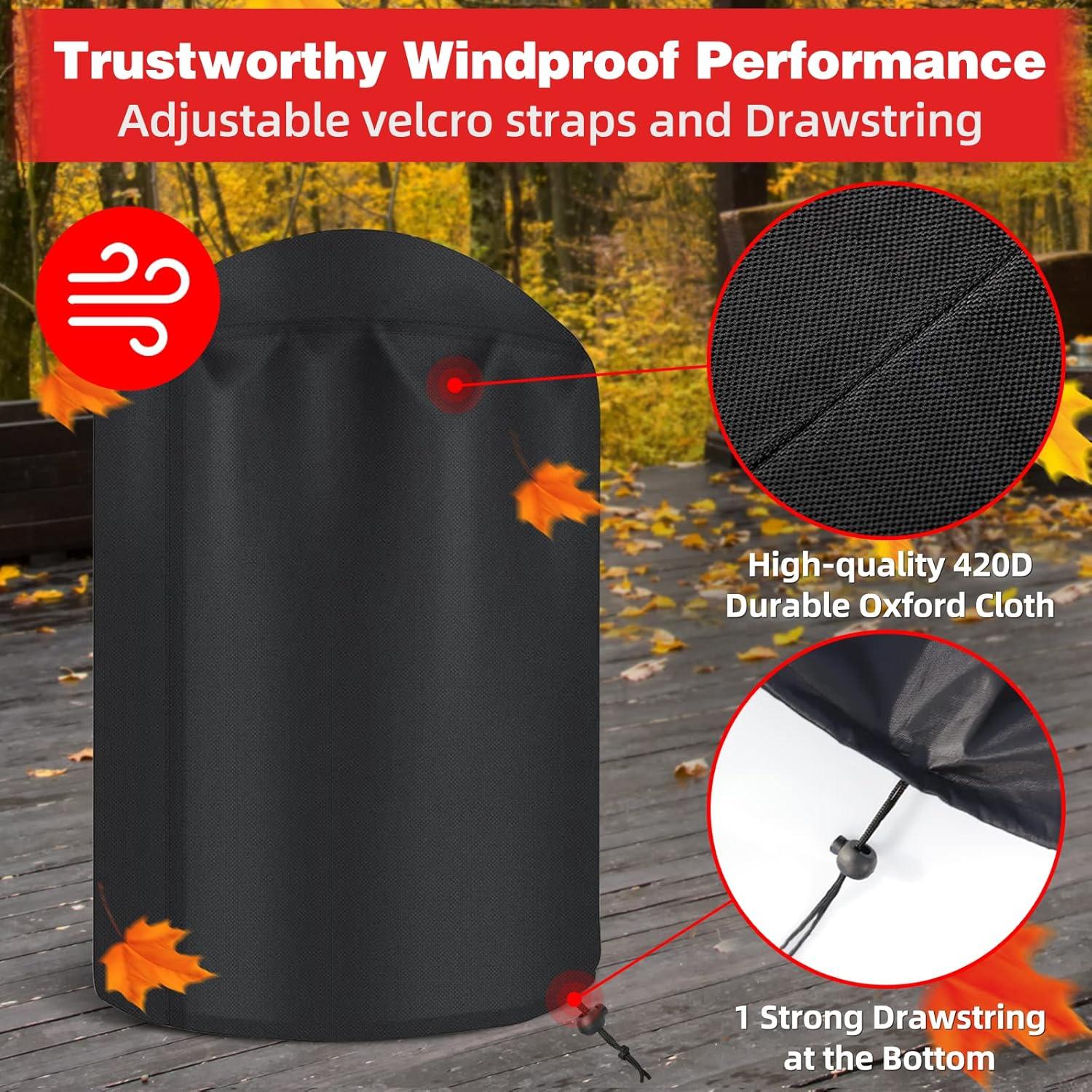 Grillabdeckung 420D Oxford-Stoff Wasserdicht 71x68cm Schutzhülle BBQ Cover