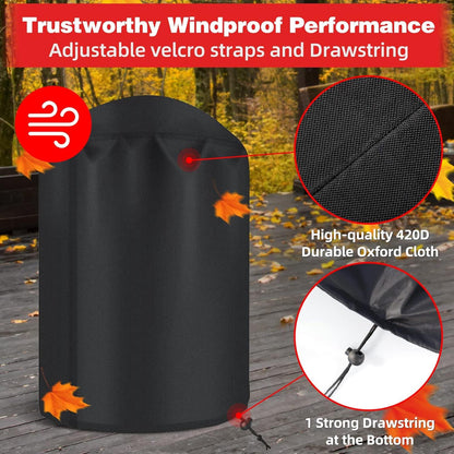 Grillabdeckung 420D Oxford-Stoff Wasserdicht 71x68cm Schutzhülle BBQ Cover