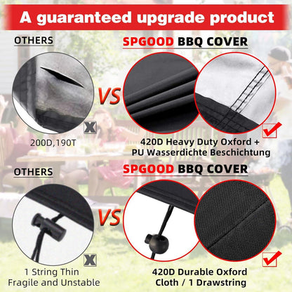 Grillabdeckung 420D Oxford-Stoff Wasserdicht Staubdicht BBQ Cover