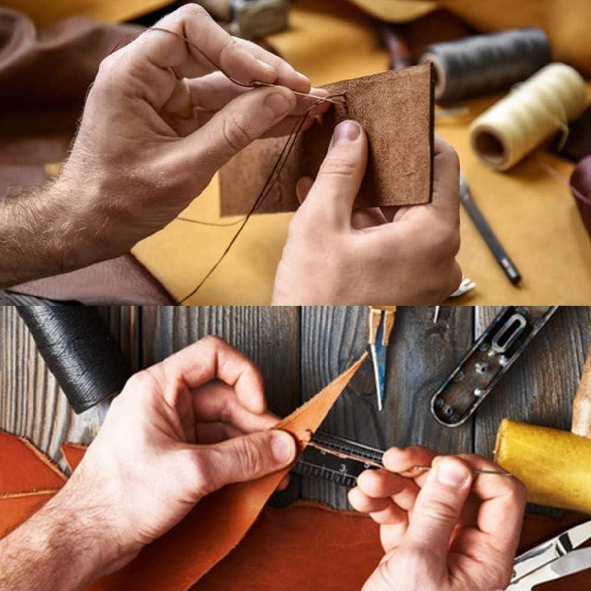 9er Set Große Augen Nadeln Leder Nähen Handwerk Stickerei