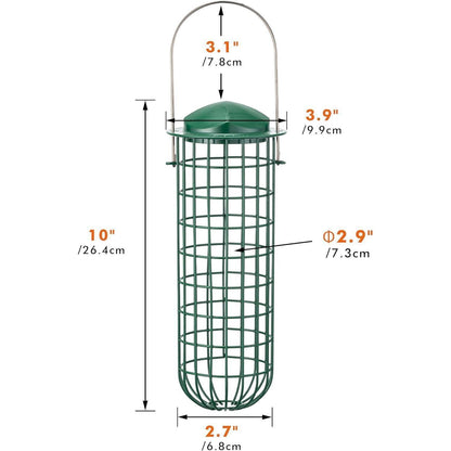 Metall Meisenknödelhalter für Wildvögel zum Aufhängen 26cm