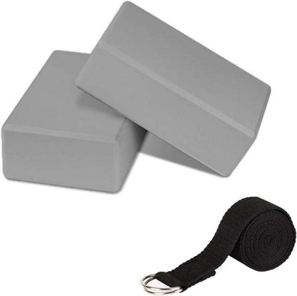 Yoga-Block-Set mit hochdichte EVA-Schaum-Blöcke und Yoga-Gurt