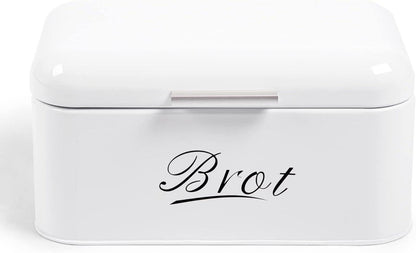 Brotkasten Knäckebrot Box Metall Brotaufbewahrung Retro Design 31cm