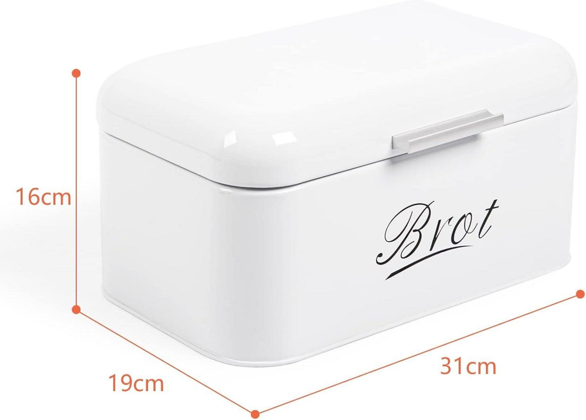 Brotkasten mit Deckel Metall Brotaufbewahrungsbox Retro