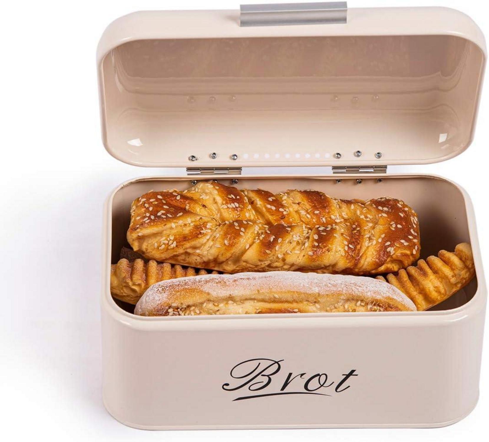Brotkasten Groß Knäckebrot Box Metall Aufbewahrungsbox Retro Design
