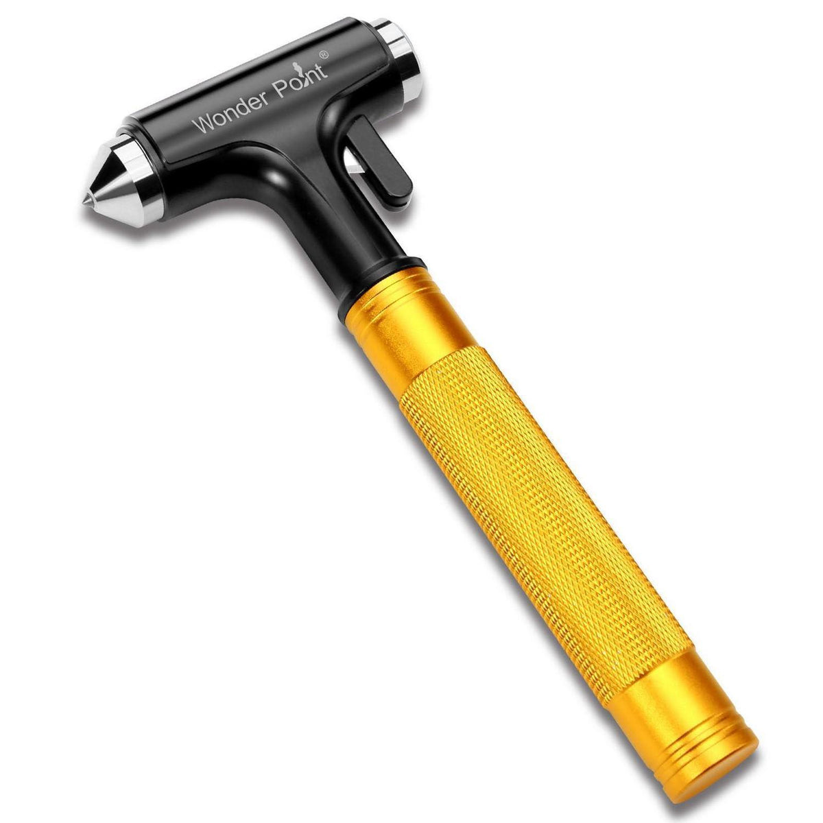 Notfallhammer Auto mit Gurtschneider & Glasbrecher – Gelb