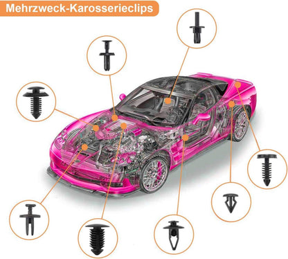 KFZ Werkzeug Clips Set 716 Stück Universal Türverkleidung